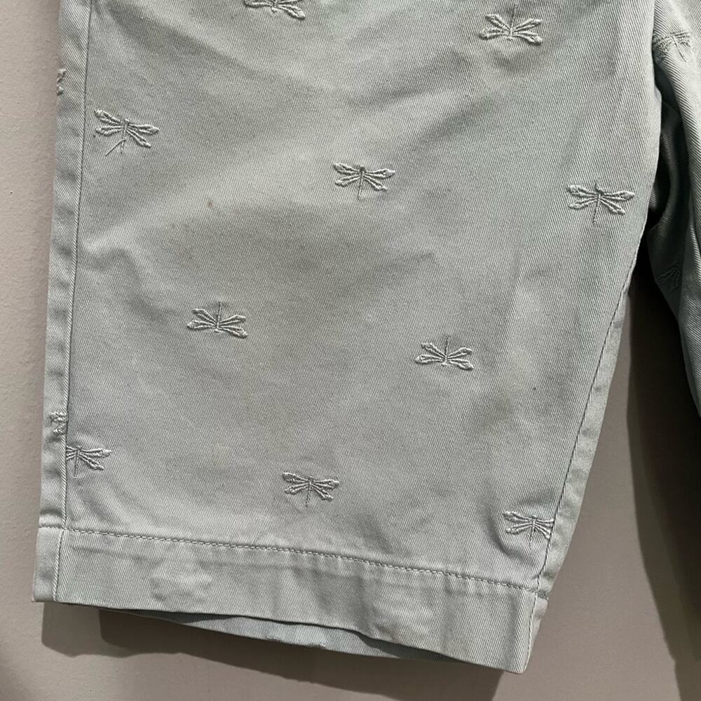 Talbots Cotton Chino Classic Straight Fit Dragonfly Preppy Walking Shorts 2P - Picture 8 of 16